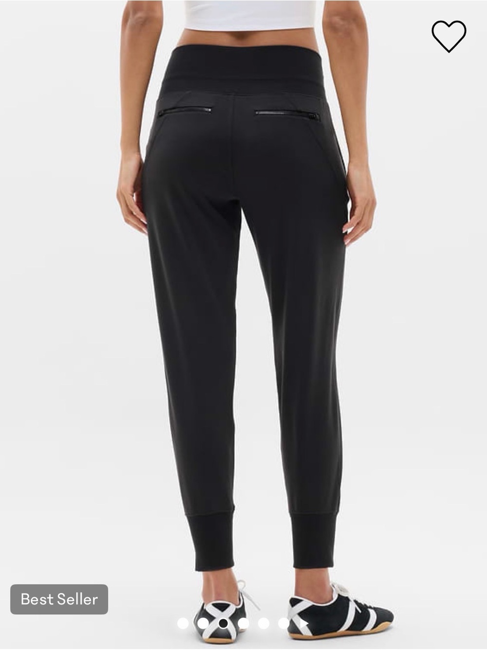 Athleta Black High-Rise Venice Jogger Pants in Black - VERY GOOD Condition - Picture 2 of 14
